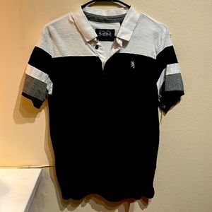 English Laundry Mens Color Block Polo